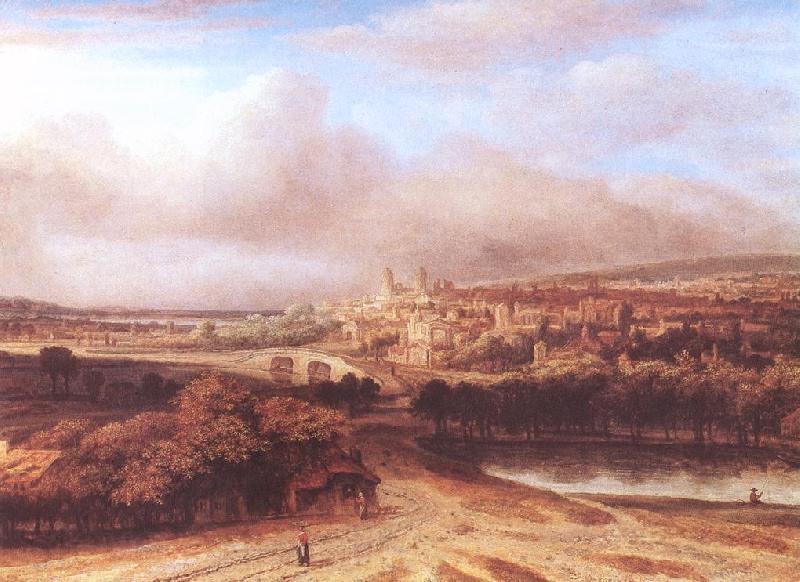 KONINCK, Philips An Extensive Landscape with a Road by a Ruin sg Spain oil painting art